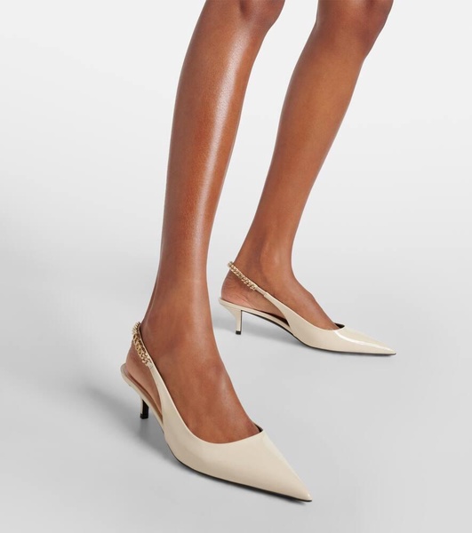 Gucci Signoria leather slingback pumps