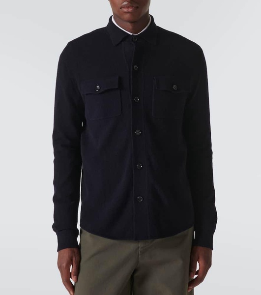 Wool and cashmere overshirt