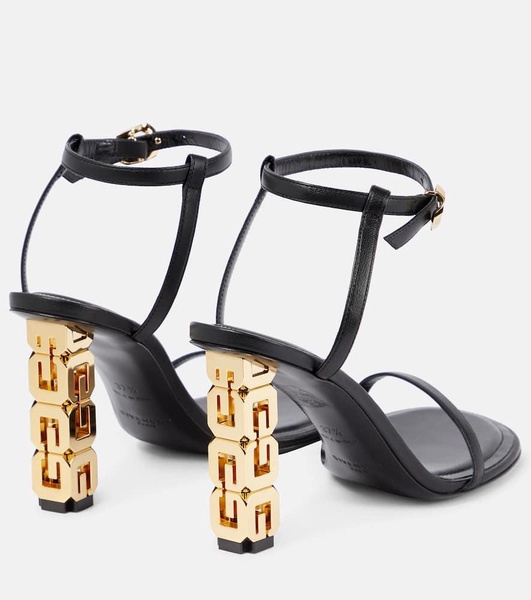 Black G Cube Heeled Sandals