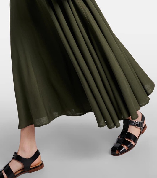 Flavia wool maxi skirt