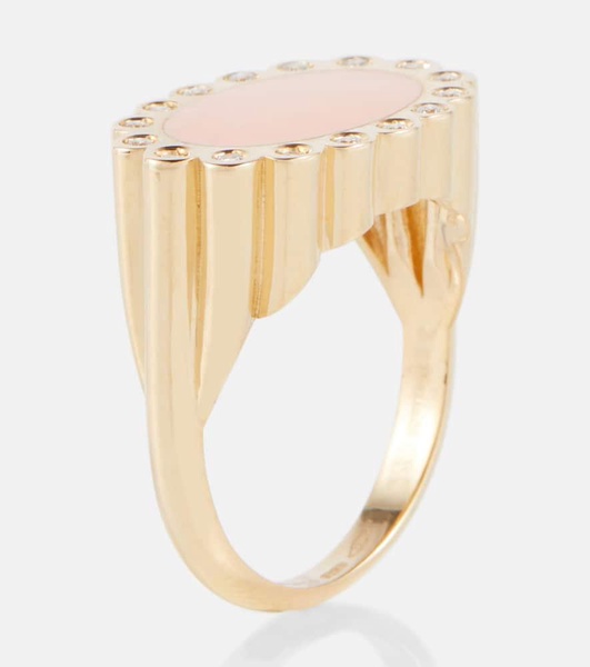 Margarita Brillante 18kt yellow gold ring with diamonds