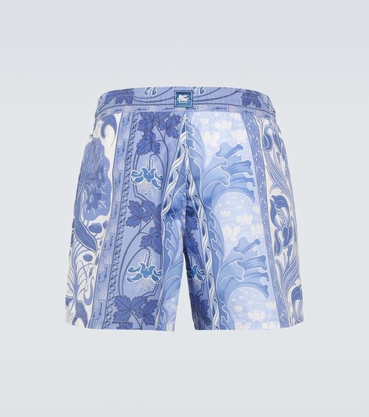 Printed swim trunks