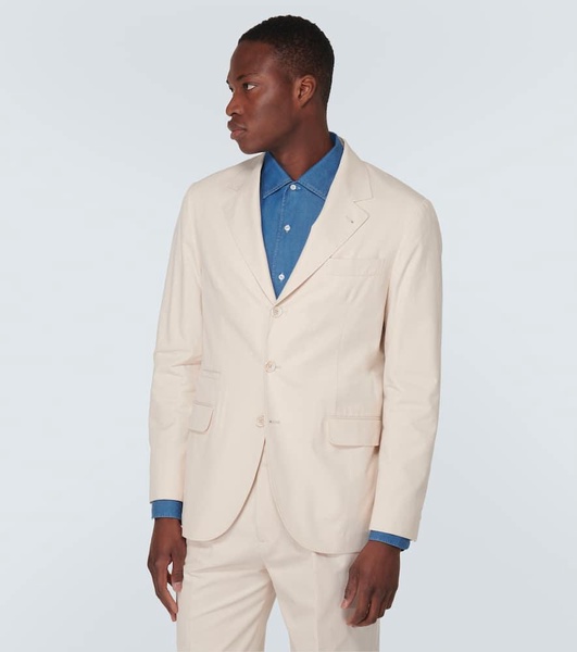 Cotton and cashmere-blend suit