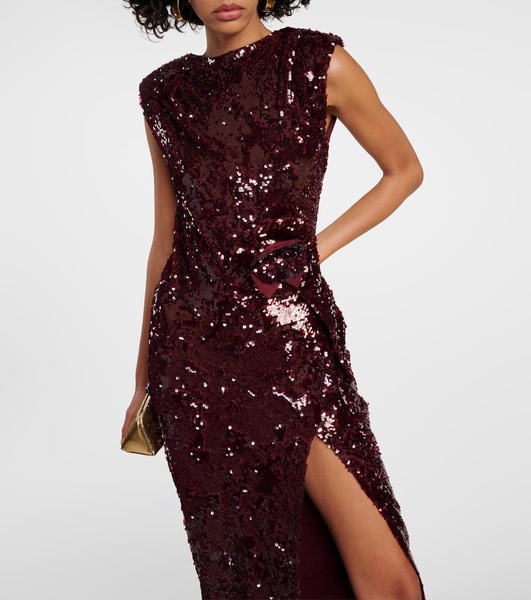 Sequined maxi dress