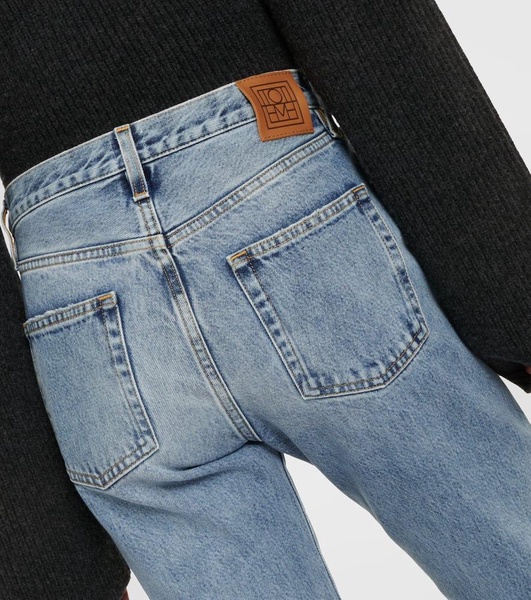 Twisted Seam mid-rise straight jeans