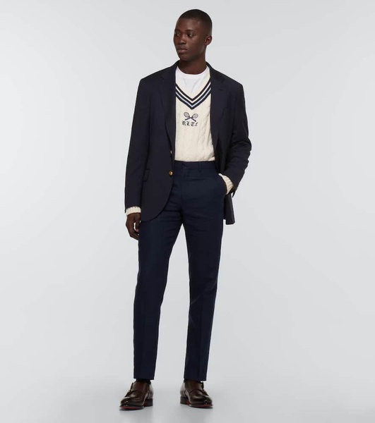 Wool twill blazer