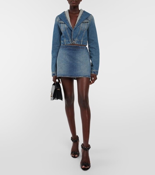 Denim miniskirt