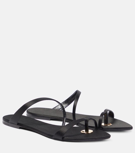 Tangier satin crepe sandals