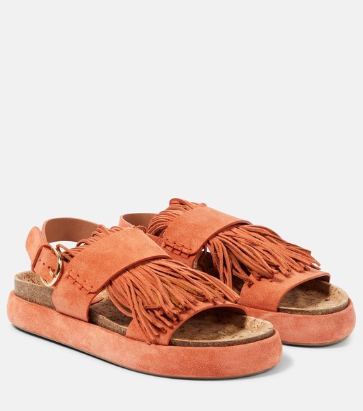 Alba fringed suede sandals