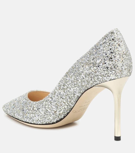 Romy 85 glitter pumps