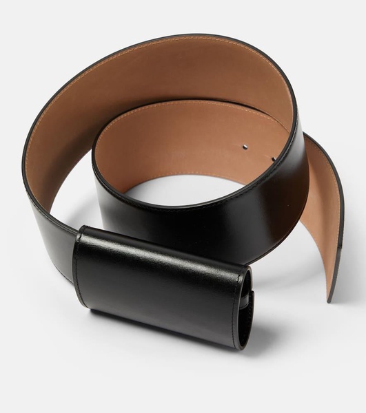 Knot leather belt