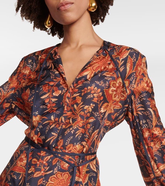 Junie floral silk blouse 