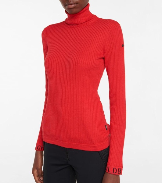 Mira ribbed-knit turtleneck sweater