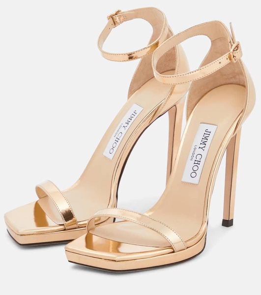 Alva metallic leather sandals