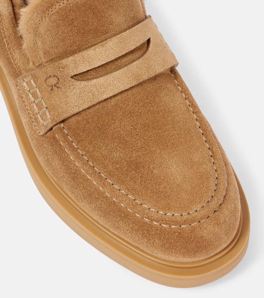 Harris suede penny loafers