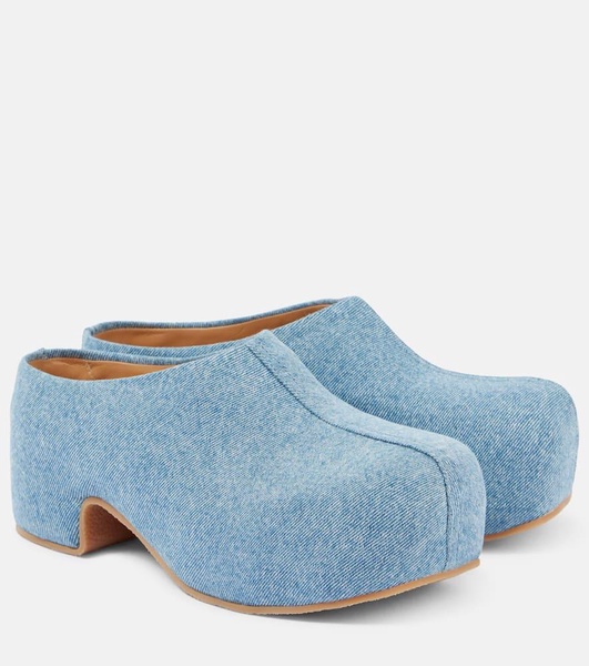 Denim clogs