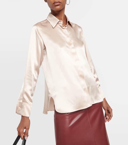 Aiello silk satin shirt