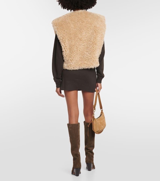 Feliz faux-shearling vest 