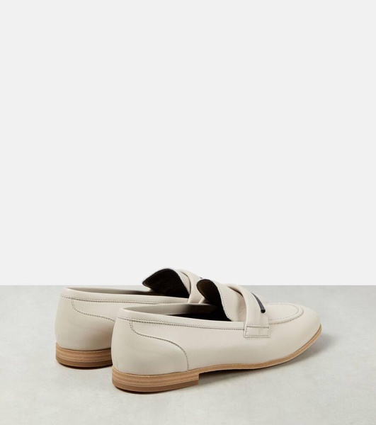 Leather loafers