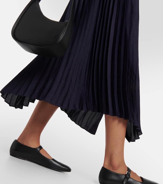 Pleated midi dress