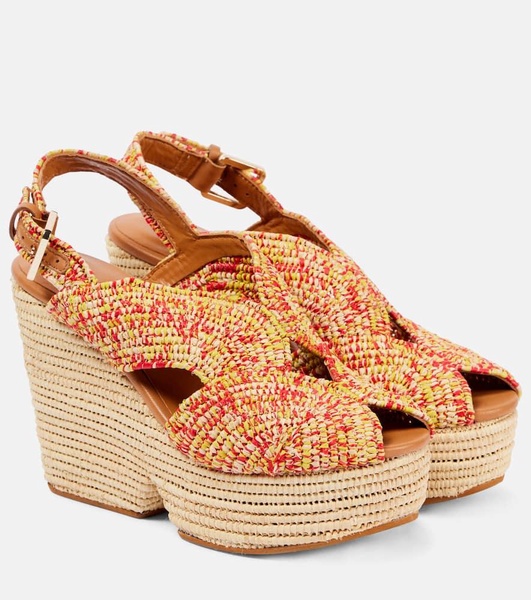 Dolce raffia platform sandals