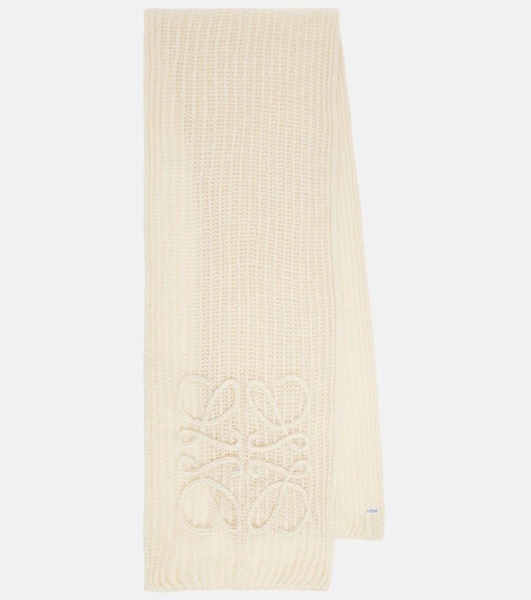 Anagram open-knit mohair-blend scarf