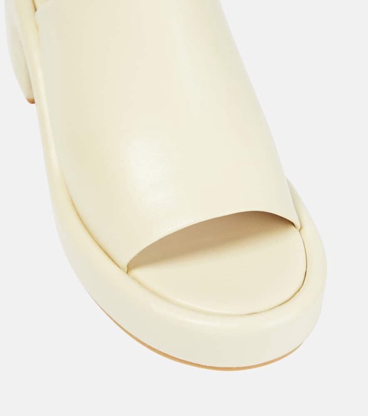 Dodie leather platform mules