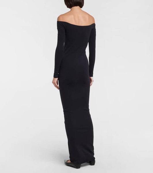 Curitiba off-shoulder maxi dress