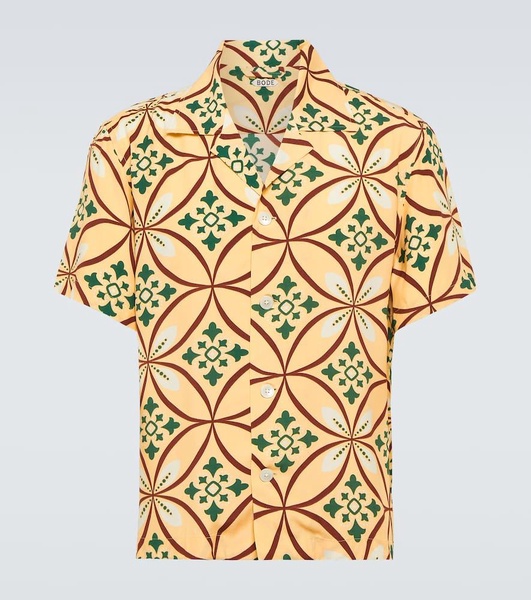 Greer printed bowling shirt