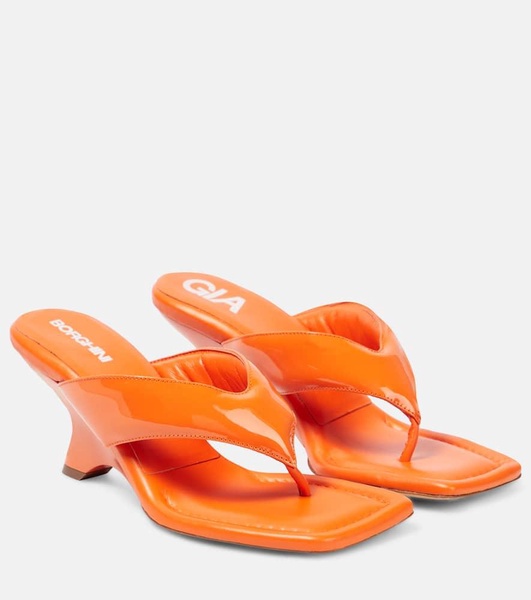 Gia 6 leather thong sandals