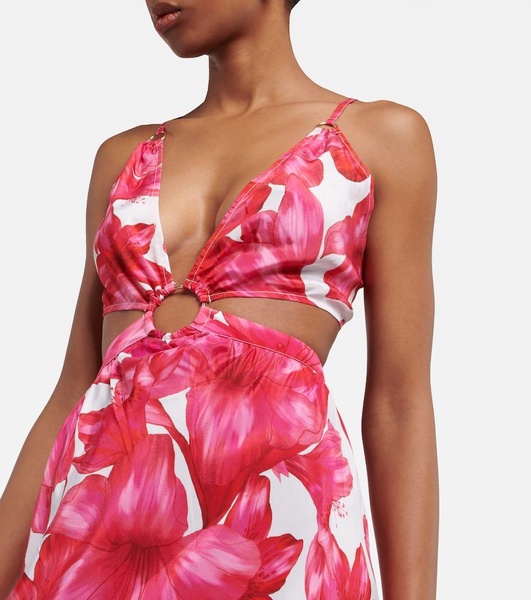 Colette floral cutout maxi dress