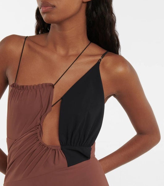 Cutout asymmetric swimsuit