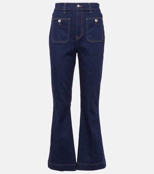 Carson cropped flared jeans