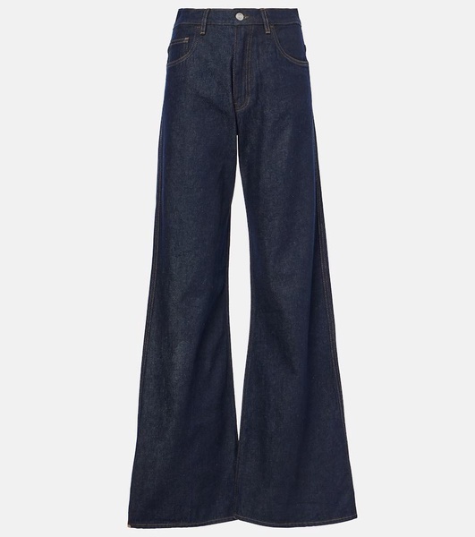 High-rise wide-leg jeans