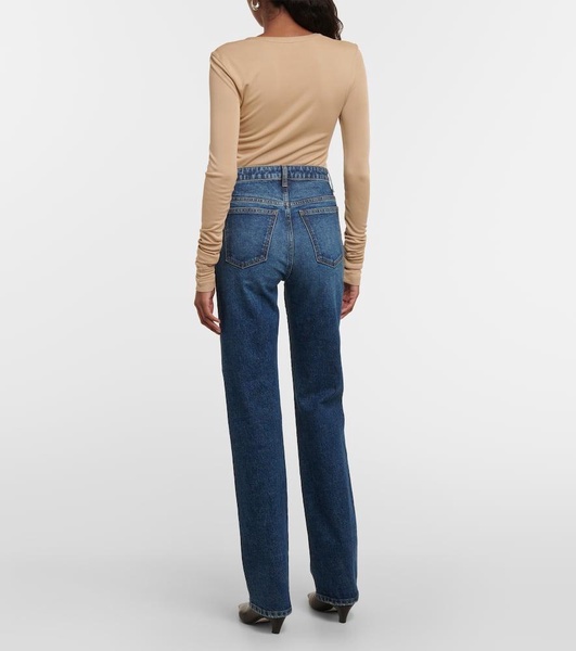 Danielle high-rise straight jeans