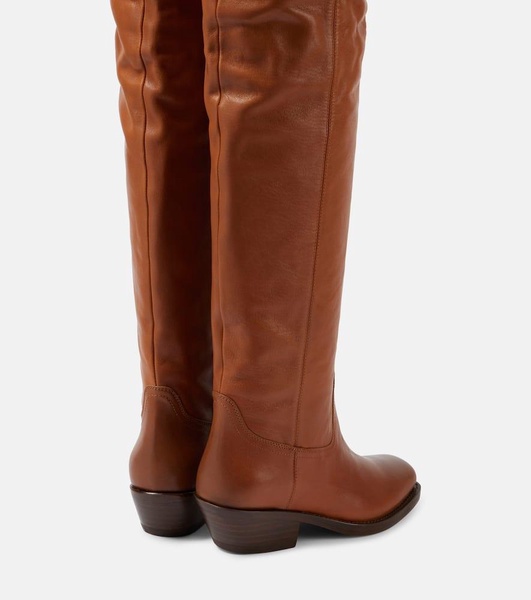 Amati leather over-the-knee boots