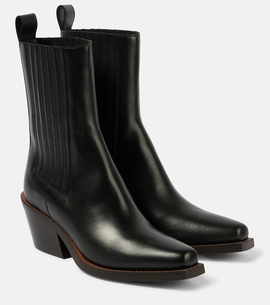 Western Touch leather Chelsea boots