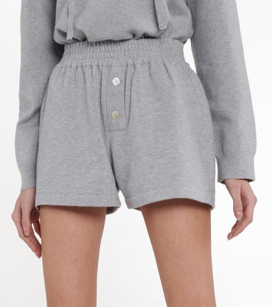 Cashmere-blend shorts