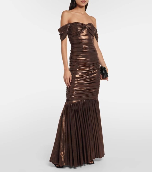 Walter off-shoulder gown 