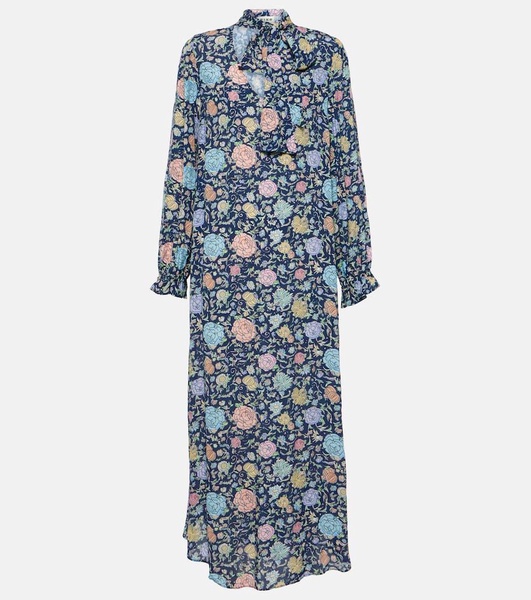 Ferne floral crepe midi dress