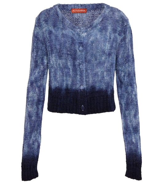 Stiles tie-dye silk cardigan