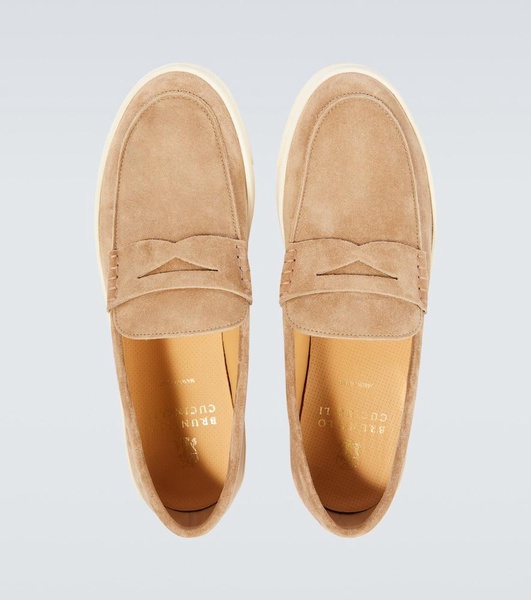 Suede loafers