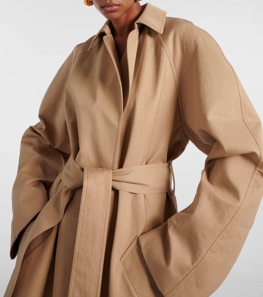 Roth cotton twill trench coat