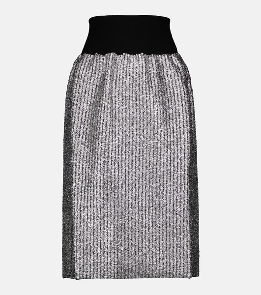 2 Moncler 1952 Lurex® wool-blend midi skirt