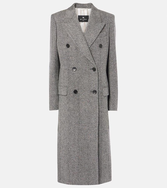 Single-breasted jacquard coat