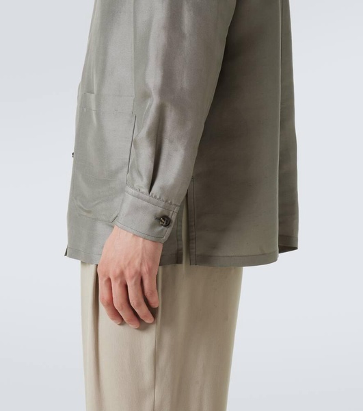 Silk overshirt