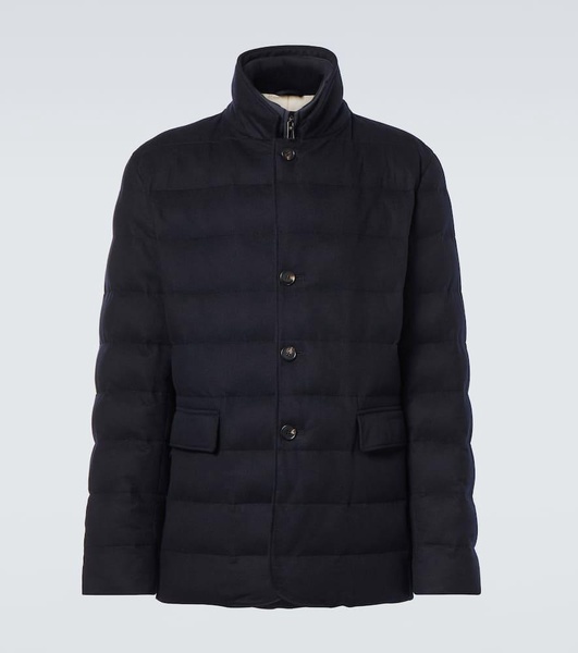 Cashmere puffer jacket