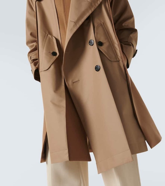 Gabardine trench coat