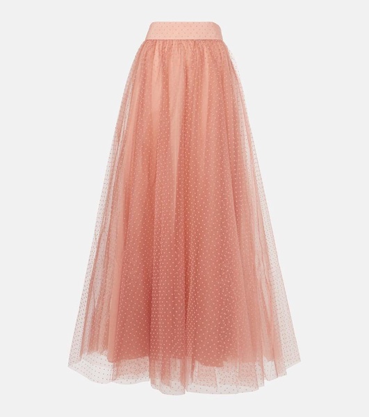 Tulle maxi skirt