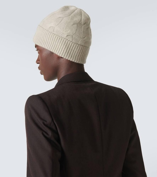 Abobo cable-knit cashmere beanie